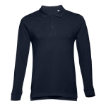 Langärmelige Poloshirts bedrucken aus Baumwolle, 210 g/m2, THC Bern