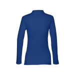 Langarm-Poloshirt für Damen aus Baumwolle, 210 g/m2, THC Bern farbe köngisblau dritte Ansicht