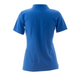 Damen-Poloshirts bedrucken aus Baumwolle, 180 g/m2, von Keya farbe blau