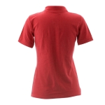 Damen-Poloshirts bedrucken aus Baumwolle, 180 g/m2, von Keya farbe rot