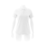 Damen-Poloshirts bedrucken aus Baumwolle, 180 g/m2, von Keya farbe weiß zweite Ansicht