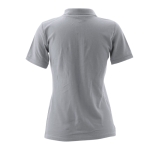 Damen-Poloshirts bedrucken aus Baumwolle, 180 g/m2, von Keya farbe grau