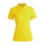 Damen-Poloshirts bedrucken aus Baumwolle, 180 g/m2, von Keya farbe gelb