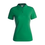 Damen-Poloshirts bedrucken aus Baumwolle, 180 g/m2, von Keya farbe grün