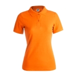 Damen-Poloshirts bedrucken aus Baumwolle, 180 g/m2, von Keya farbe orange