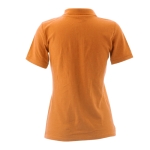 Damen-Poloshirts bedrucken aus Baumwolle, 180 g/m2, von Keya farbe orange