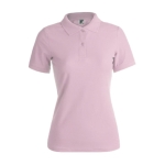 Damen-Poloshirts bedrucken aus Baumwolle, 180 g/m2, von Keya farbe rosa