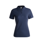 Damen-Poloshirts bedrucken aus Baumwolle, 180 g/m2, von Keya farbe marineblau erste Ansicht