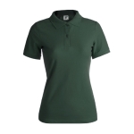 Damen-Poloshirts bedrucken aus Baumwolle, 180 g/m2, von Keya farbe dunkelgrün