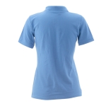 Damen-Poloshirts bedrucken aus Baumwolle, 180 g/m2, von Keya farbe hellblau