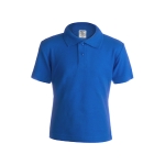 Modisches Kinder-Poloshirt aus 100 % Baumwolle, 180 g/m2, Keya farbe blau erste Ansicht