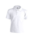 Modisches Kinder-Poloshirt aus 100 % Baumwolle, 180 g/m2, Keya farbe weiß