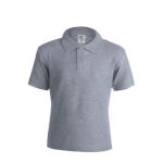 Modisches Kinder-Poloshirt aus 100 % Baumwolle, 180 g/m2, Keya farbe grau erste Ansicht