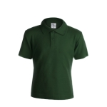 Modisches Kinder-Poloshirt aus 100 % Baumwolle, 180 g/m2, Keya farbe dunkelgrün