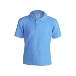 Modisches Kinder-Poloshirt aus 100 % Baumwolle, 180 g/m2, Keya farbe hellblau erste Ansicht