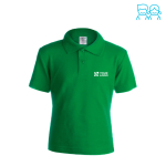 Modisches Kinder-Poloshirt aus 100 % Baumwolle, 180 g/m2, Keya Ansicht mit Druckbereich