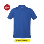 Atmungsaktives Funktions-Poloshirt aus Polyester, 180 g/m2, MKT farbe blau achte Ansicht