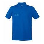 Atmungsaktives Funktions-Poloshirt aus Polyester, 180 g/m2, MKT Ansicht mit Druckbereich