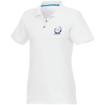 Damen-Poloshirt u.a. aus Bio-Baumwolle, 220 g/m2, Elevate NXT Ansicht mit Siebdruck