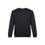 Unisex Sweatshirt aus Polyester und Baumwolle, 300 g/m2, THC Delta farbe schwarz zweite Ansicht