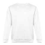 Unisex Sweatshirt aus Polyester und Baumwolle, 300 g/m2, THC Delta farbe weiß