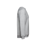 Unisex Sweatshirt aus Polyester und Baumwolle, 300 g/m2, THC Delta farbe grau mamoriert vierte Ansicht