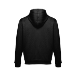 Sweatshirt mit Kängurutasche u.a. aus Baumwolle, 320 g/m2, THC Moskau farbe weiß/schwarz dritte Ansicht