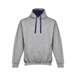 Sweatshirt mit Kängurutasche u.a. aus Baumwolle, 320 g/m2, THC Moskau farbe grau mamoriert zweite Ansicht