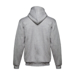 Sweatshirt mit Kängurutasche u.a. aus Baumwolle, 320 g/m2, THC Moskau farbe grau mamoriert dritte Ansicht