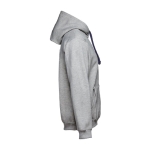 Sweatshirt mit Kängurutasche u.a. aus Baumwolle, 320 g/m2, THC Moskau farbe grau mamoriert vierte Ansicht