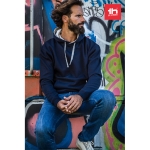 Sweatshirt mit Kängurutasche u.a. aus Baumwolle, 320 g/m2, THC Moskau farbe marineblau Stimmungsbild