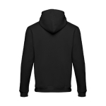 Sweatshirt mit Kängurutasche u.a. aus Baumwolle, 320 g/m2, THC Moskau farbe schwarz/grau dritte Ansicht