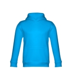 Kinder-Sweatshirt aus Baumwolle und Polyester, 320 g/m2, THC Phoenix Kids farbe cyan-blau