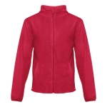 Fleecejacke besticken aus Polyester, 260 g/m2, THC Helsinki farbe rot