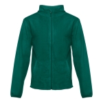 Fleecejacke besticken aus Polyester, 260 g/m2, THC Helsinki farbe dunkelgrün