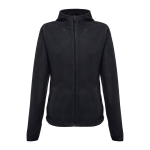 Taillierte Damen-Fleecejacke aus Polyester, 260 g/m2, THC Helsinki farbe schwarz