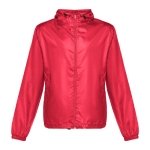 Unisex Basic-Windbreakerjacke aus Polyester, 65 g/m2, THC Dublin farbe rot