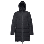 Gepolsteter Unisex-Parka aus Polyester für Mitarbeiter, THC Brussels farbe schwarz