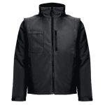 Arbeitsjacke, umwandelbar in Weste aus Polyester, 170 g/m2, THC Astana farbe schwarz zweite Ansicht