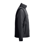 Arbeitsjacke, umwandelbar in Weste aus Polyester, 170 g/m2, THC Astana farbe schwarz