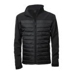 Wasserdichte Softshell-Jacken bedrucken aus Polyester, MKT Cornal farbe schwarz