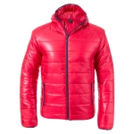 Wasserdichte Windjacke mit Logo aus Polyester, MKT Luzat farbe rot erste Ansicht