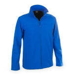 Wasserdichte und atmungsaktive Softshelljacke, 300 g/m2, MKT Baidok farbe blau