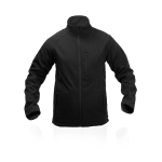 Softshelljacke mit Elastan als Werbegeschenk, 300 g/m2, MKT Molter farbe schwarz erste Ansicht