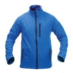 Softshelljacke mit Elastan als Werbegeschenk, 300 g/m2, MKT Molter farbe blau erste Ansicht