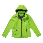 Damen-Softshelljacke mit Kapuze aus Polyester, 300 g/m2, Elevate Life Ansicht mit Siebdruck