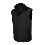 Bunte atmungsaktive Softshell-Westen bedrucken, MKT Balmax farbe schwarz