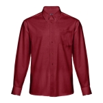 Herren-Hemd aus Baumwolle und Polyester, 130 g/m2, THC Tokyo farbe bordeaux zweite Ansicht