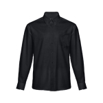 Herren-Hemd aus Baumwolle und Polyester, 130 g/m2, THC Tokyo farbe schwarz zweite Ansicht