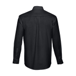 Herren-Hemd aus Baumwolle und Polyester, 130 g/m2, THC Tokyo farbe schwarz dritte Ansicht